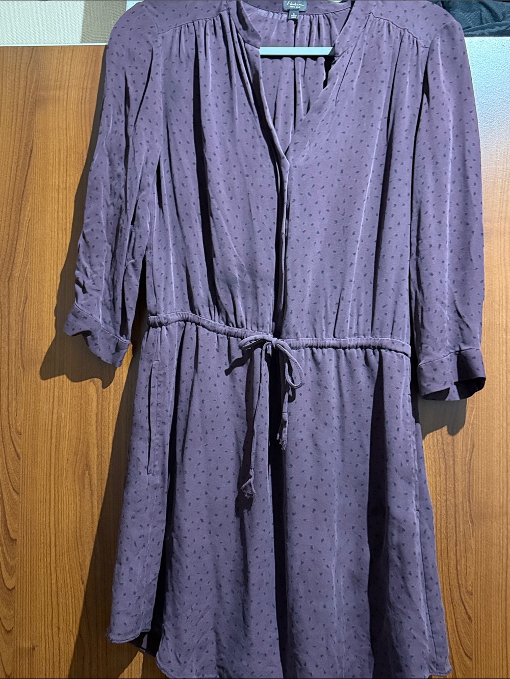 T. Babaton Plum Silk Blouse